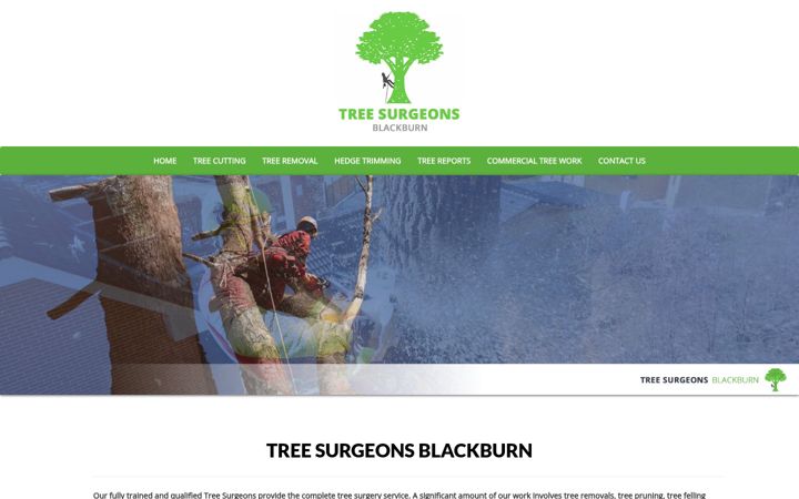 Screenshot of blackburntreesurgeons.com