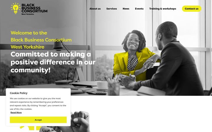 Capture d'écran de blackbusinessconsortium.com