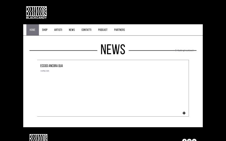 Screenshot of blackcandy.it