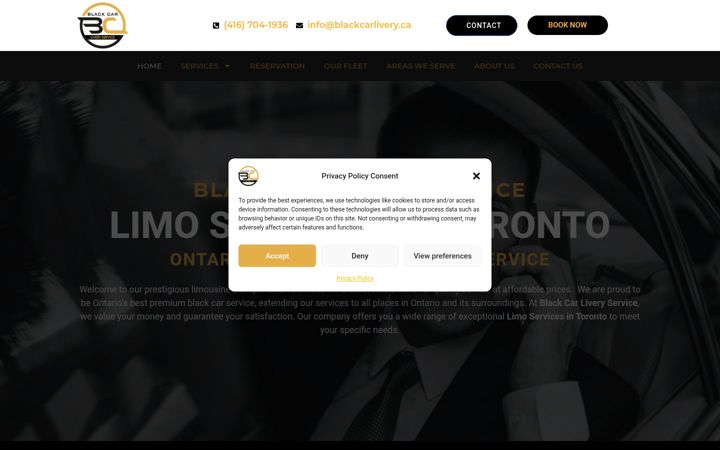 Screenshot of blackcarlivery.ca