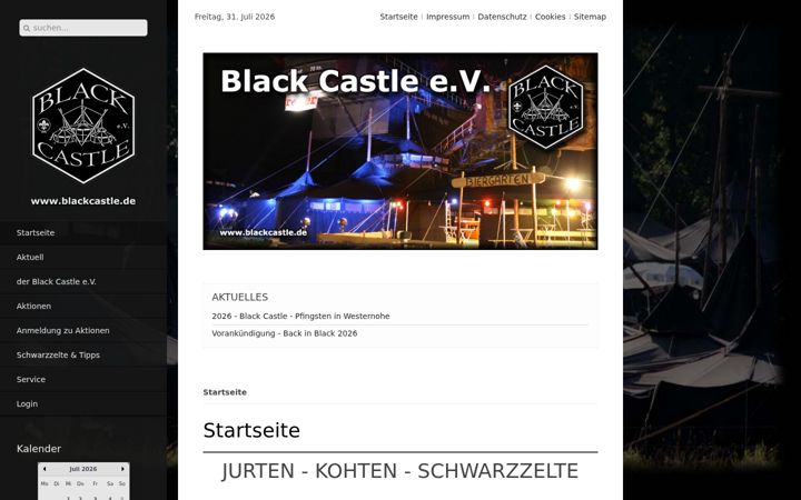 Screenshot of blackcastle.de