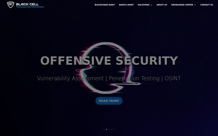 Screenshot of blackcell.ae