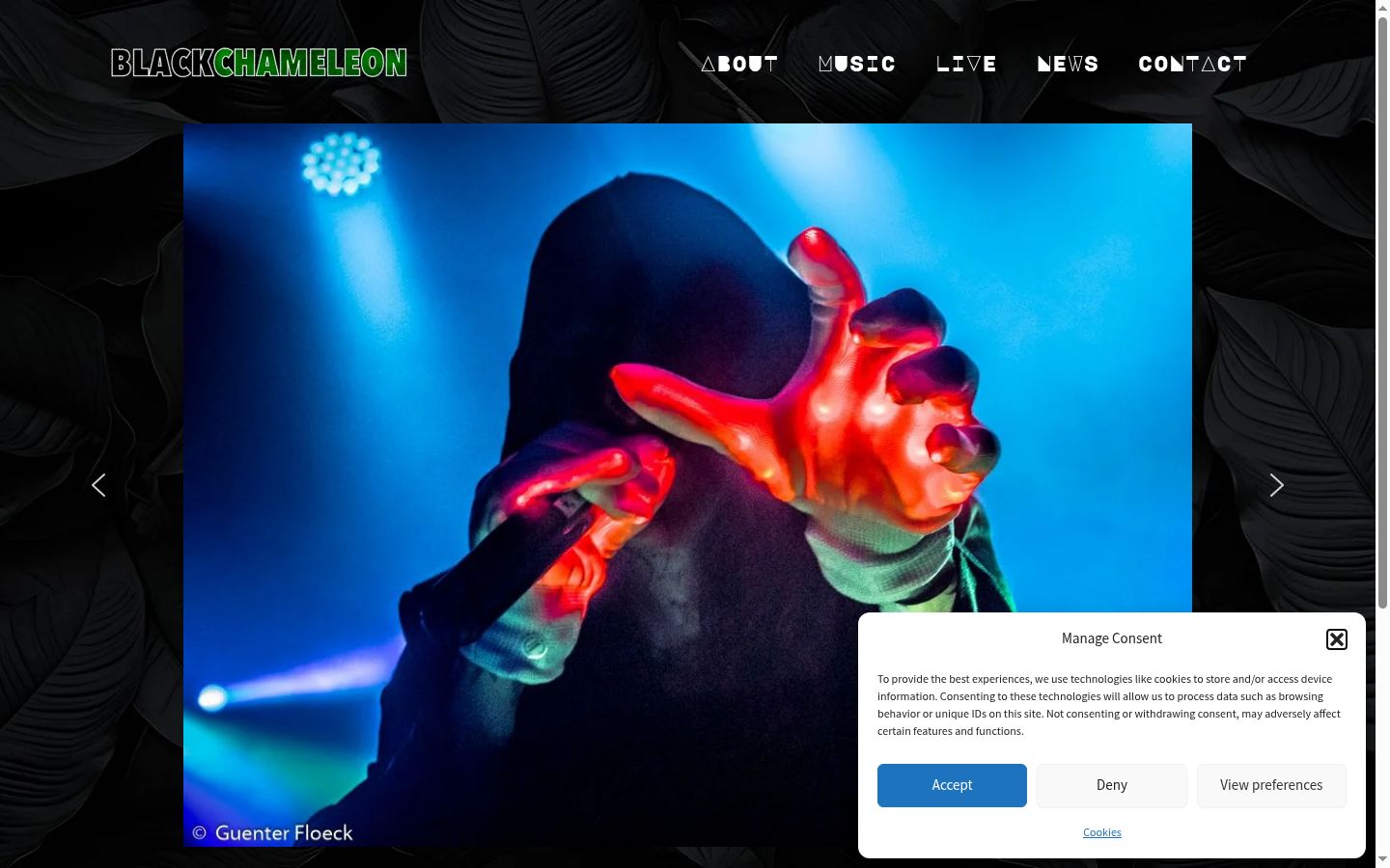 Captura de pantalla del banner de consentimiento mostrado antes de cualquier interacción