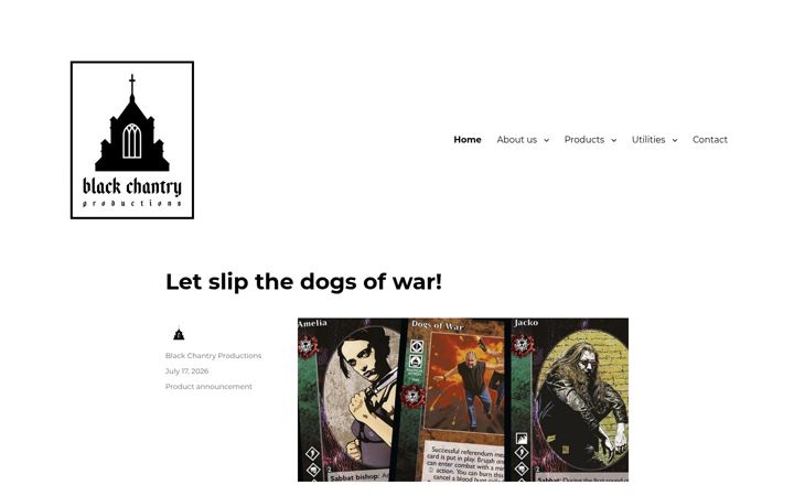 Screenshot of blackchantry.com