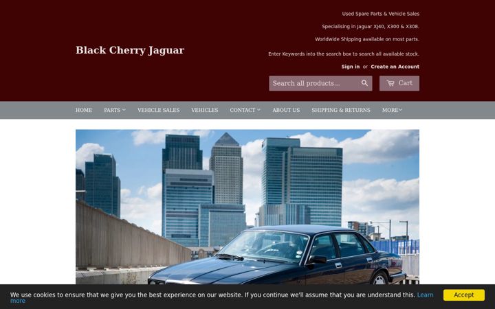Capture d'écran de blackcherryjaguar.com