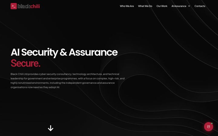 Screenshot of blackchili.co.uk
