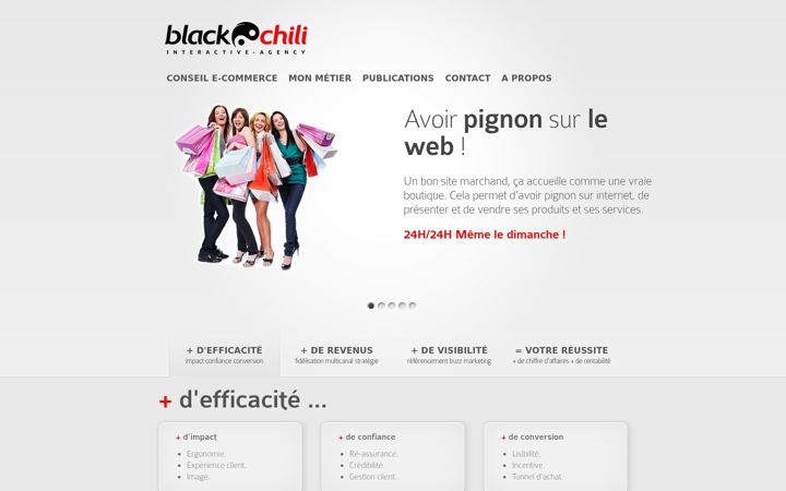 Screenshot of blackchili.fr