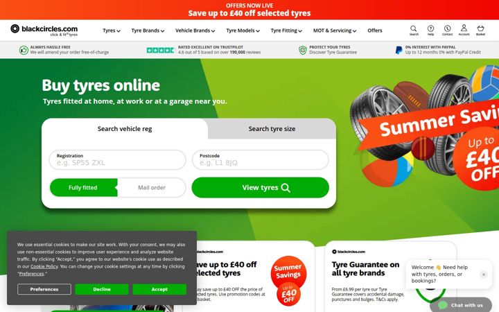 Ekrānuzņēmums no blackcircles.com