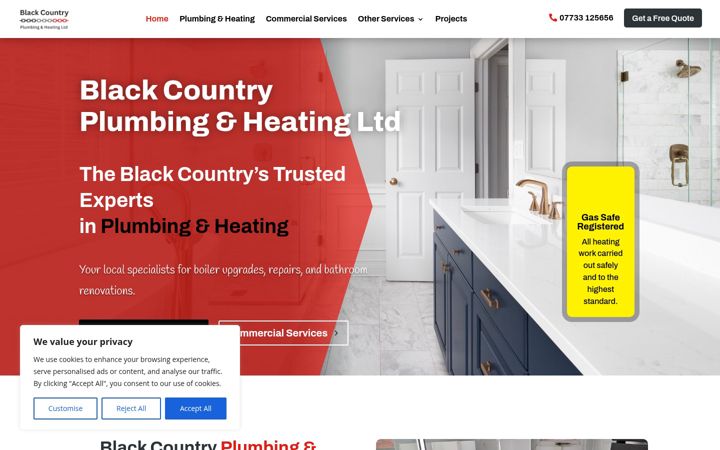 Screenshot stránky blackcountryplumbing.co.uk