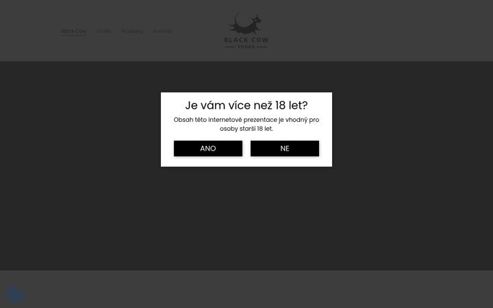 Screenshot of blackcow.cz
