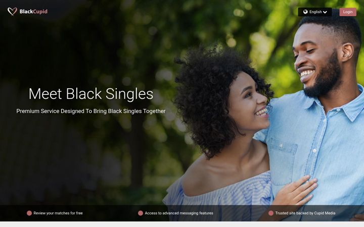Screenshot of blackcupid.com