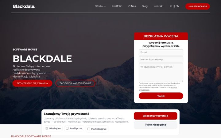 Screenshot of blackdale.pl