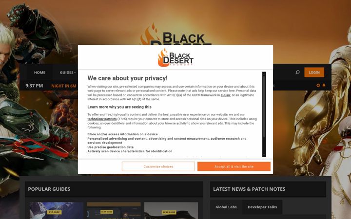 Screenshot of blackdesertfoundry.com