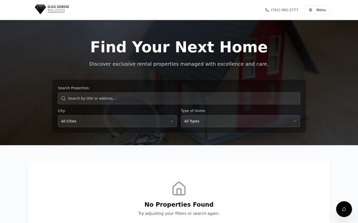 Screenshot of blackdiamondrem.com