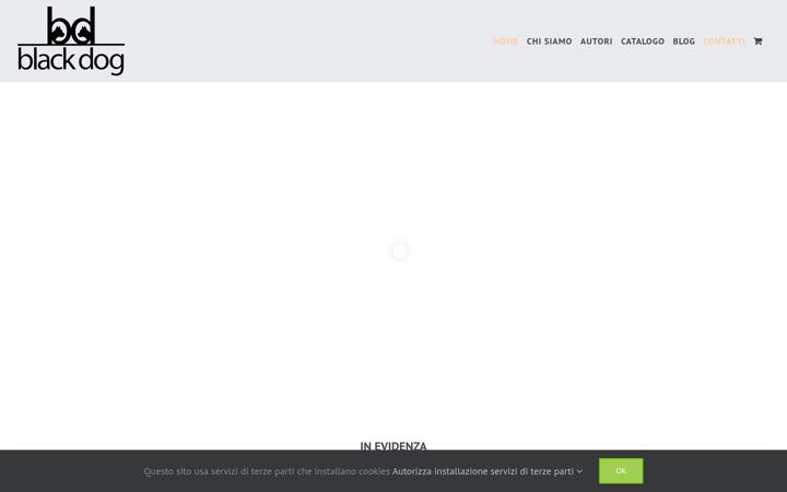Screenshot of blackdogedizioni.it