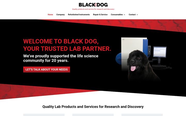 Екранна снимка на blackdogts.com