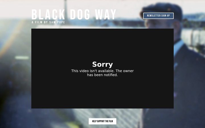 Екранна снимка на blackdogwayfilm.co.uk