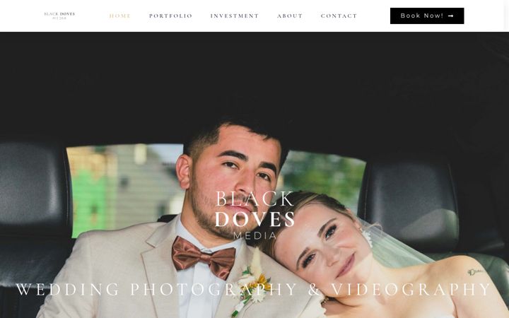 Screenshot of blackdovesmedia.com