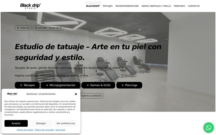 Screenshot of blackdripstudio.es