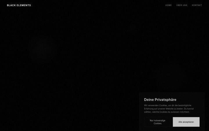 Screenshot of blackelements.eu