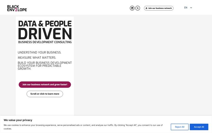 Screenshot of blackenvelope.eu