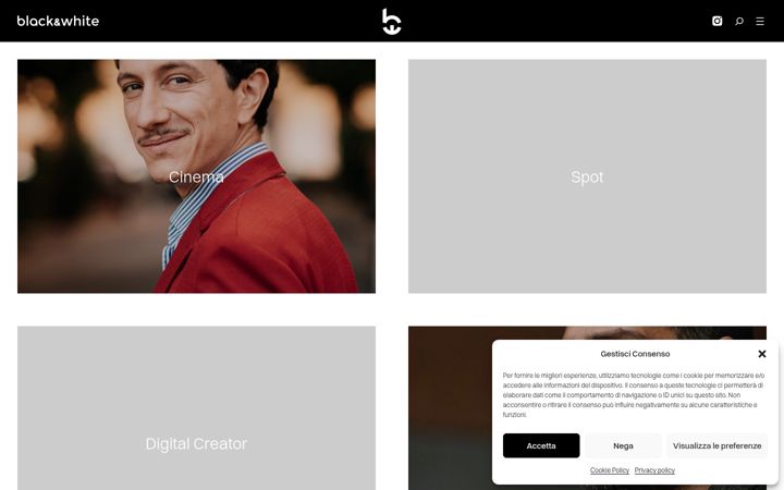 Screenshot of blackewhite.com