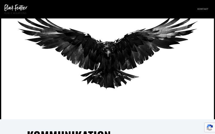 Screenshot of blackfeather-pr.com