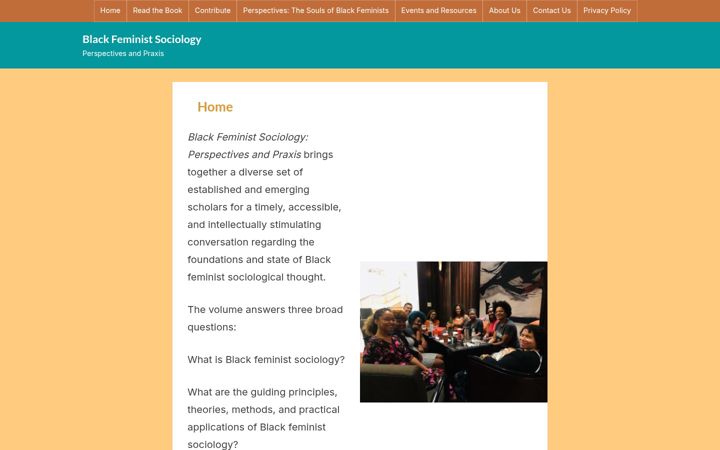 Screenshot of blackfeministsociology.com
