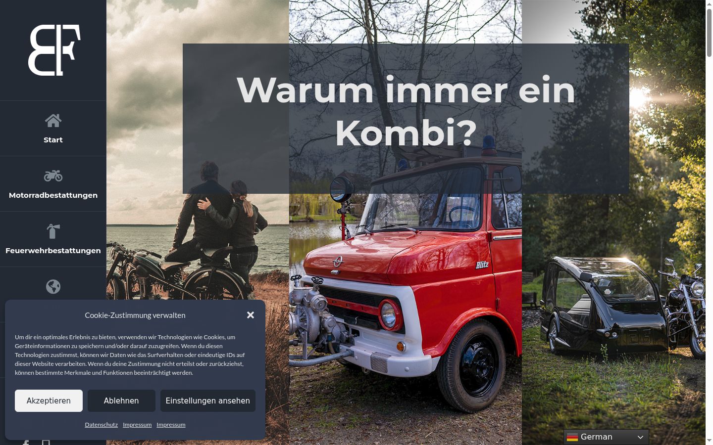 Screenshot van de toestemmingsbanner zoals getoond vóór enige interactie
