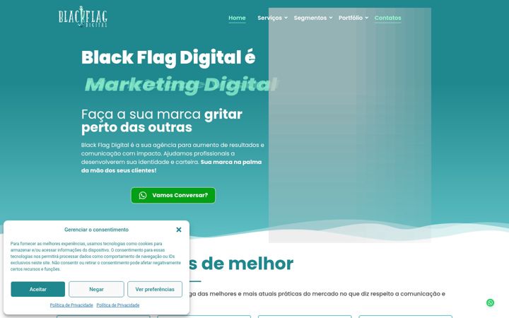 Screenshot of blackflagdigital.com.br