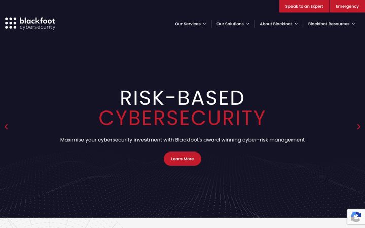 Screenshot of blackfootuk.com