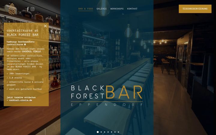 Screenshot di blackforest-bar.de