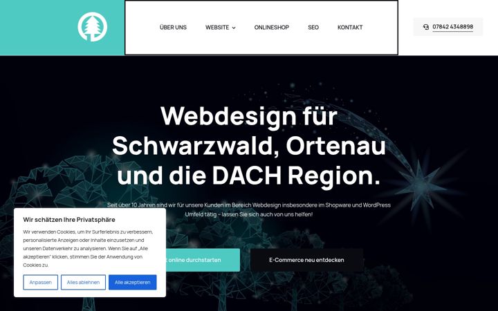 Screenshot of blackforest-coding.de