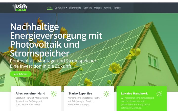 Screenshot of blackforest-solar.de