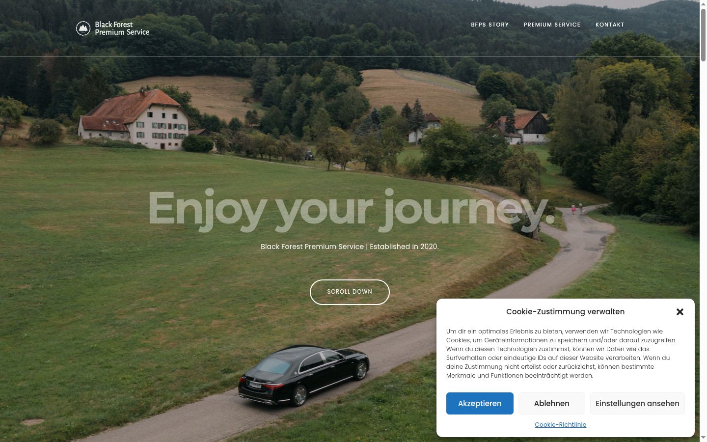 Sutikimo reklamjuostės, rodytos prieš bet kokią sąveiką, ekrano kopija
