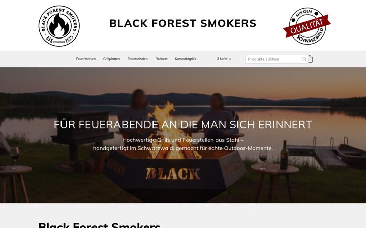 Screenshot of blackforestsmokers.de