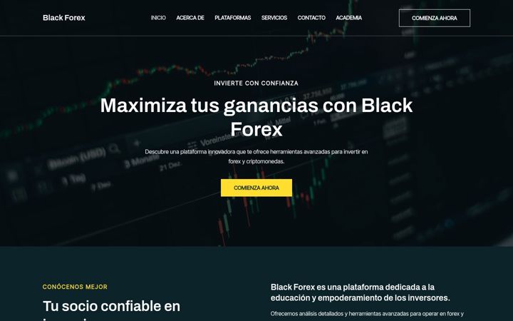 Screenshot of blackforex.capital