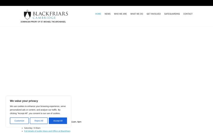 Screenshot of blackfriarscambridge.org.uk