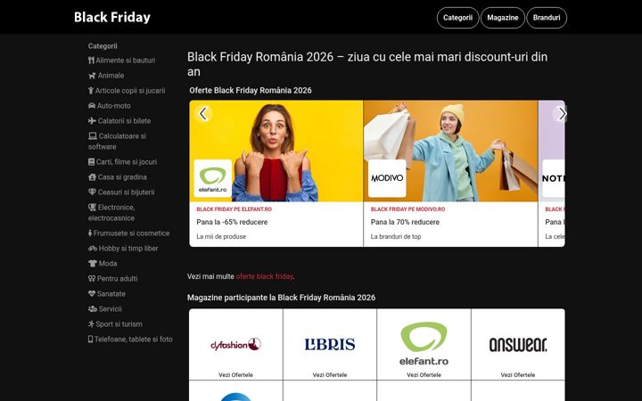Captura de pantalla de blackfriday-bf.ro