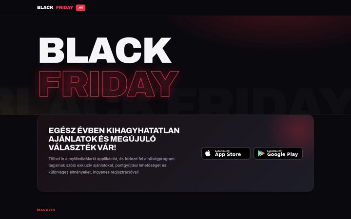Screenshot of blackfriday.hu