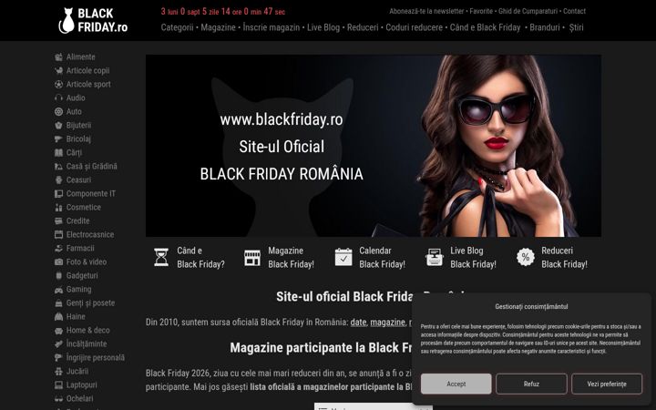 Screenshot of blackfriday.ro