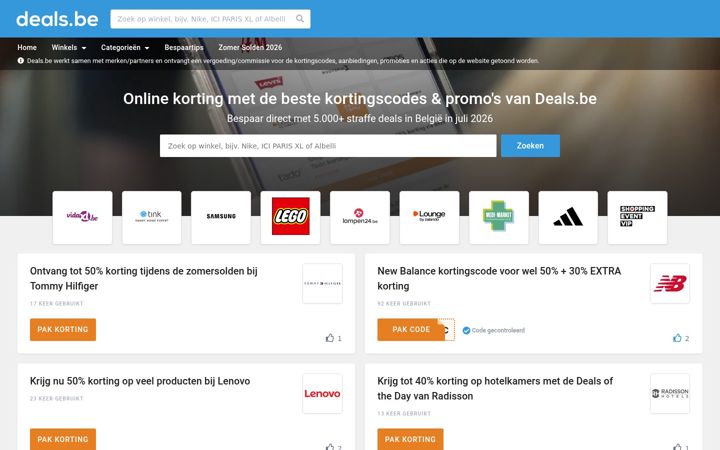 Screenshot of blackfridaydeals.be