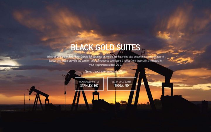 Screenshot of blackgoldsuitesnd.com