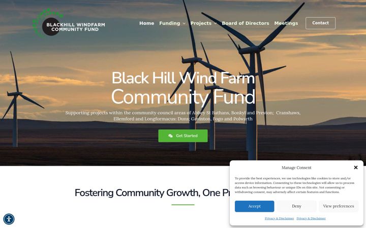 Képernyőkép: blackhillcommunityfund.co.uk