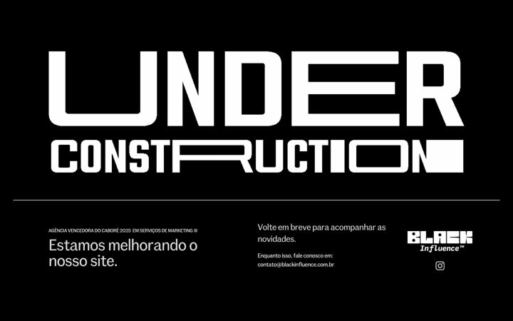 Screenshot of blackinfluence.com.br
