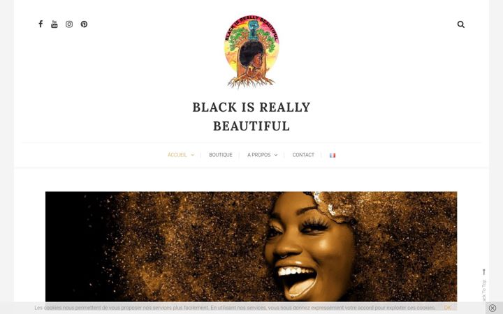 Snímek obrazovky blackisreallybeautiful.com