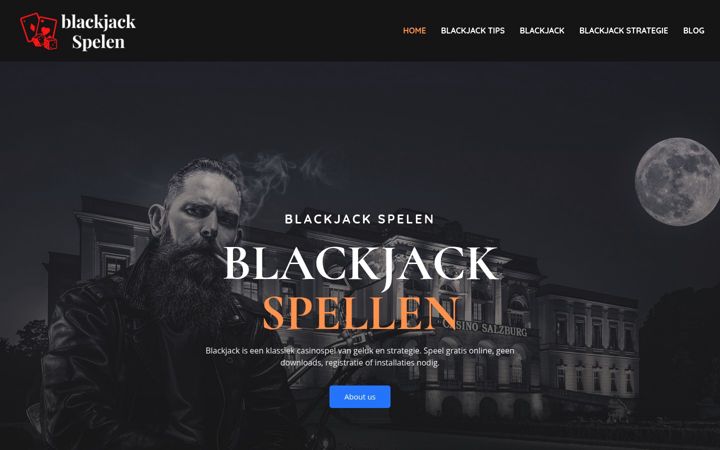 Screenshot van blackjack-spelen.net