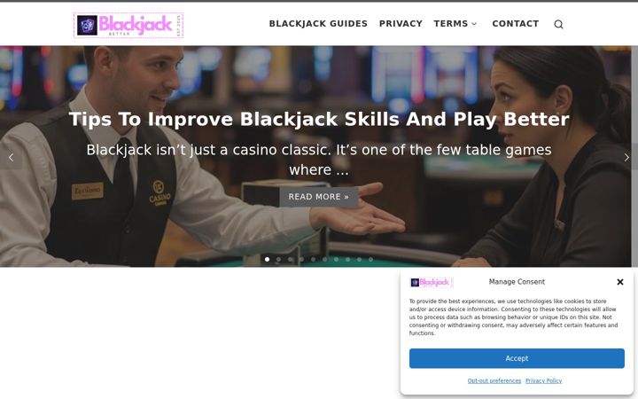 Snímek obrazovky blackjackbetter.com