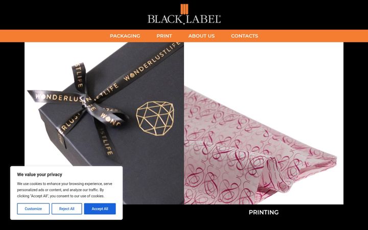 Skjermbilde av blacklabel.it