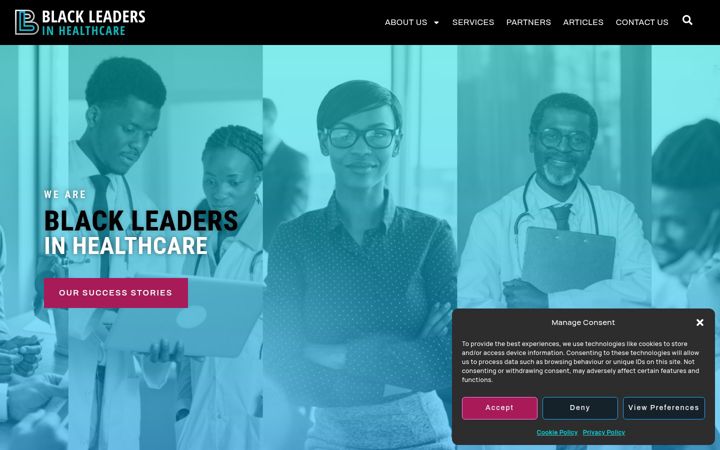 Screenshot ta' blackleaders.org.uk